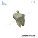 Aer Sampling product image PN-119 Dry Gas Meter viewed from left head top