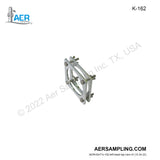 Aer Sampling product image K-162 filter holder clamp kit viewed from left head top