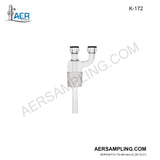 Aer Sampling product image K-172 short impinger insert kit viewed from left