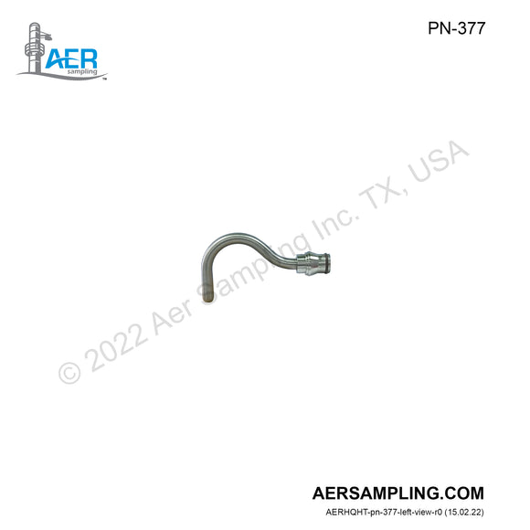 Aer Sampling product image PN-377 SUS nozzle size 4 viewed from left