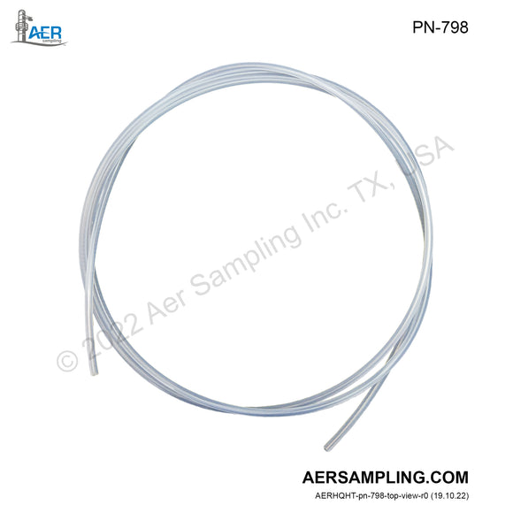 Aer Sampling product image PN-798 PFA tubing viewed from top